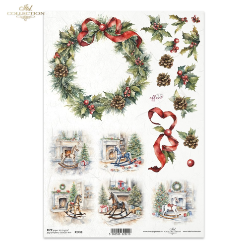 ITD COLLECTION DECOUPAGE RICE PAPER A4 - R2438