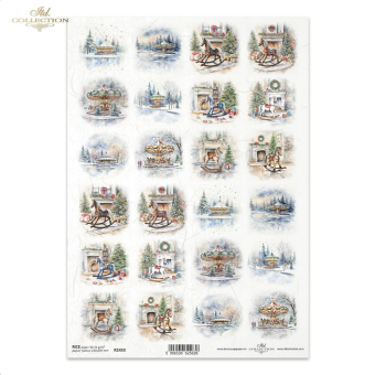 ITD COLLECTION DECOUPAGE RICE PAPER A4 - R2450