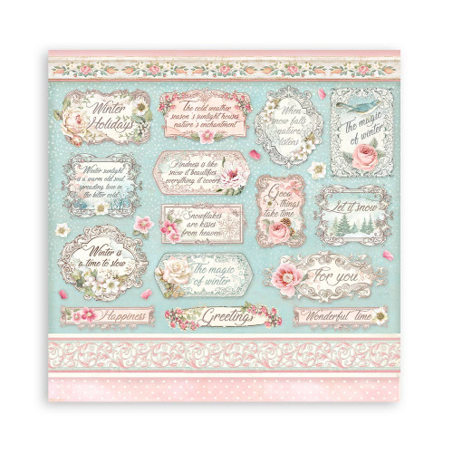 STAMPERIA BLOCK DESIGNER PAPER 15.2/15.2 CM - SBBXS25