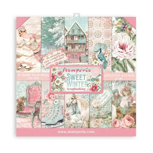 STAMPERIA BLOCK DESIGNER PAPER 15.2/15.2 CM - SBBXS25