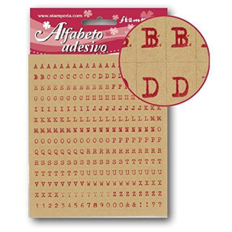 STAMPERIA ALFABETO ADESIVO 280 БР - SBA252
