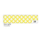 FOLIA WASHI TAPE - ЛЕПЕНКА ЗА ДЕКОРАЦИЯ - ЖЪЛТО КАРЕ