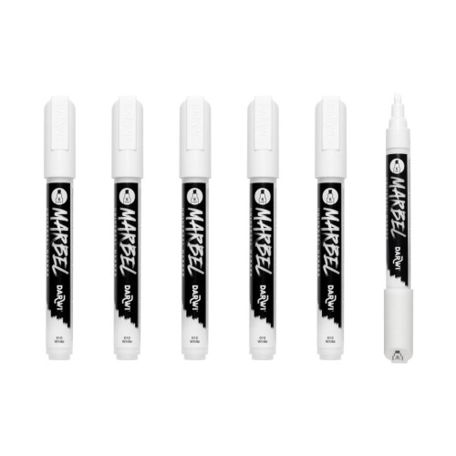 MARBEL ACRYLIC MARKER 6 MM - WHITE 010