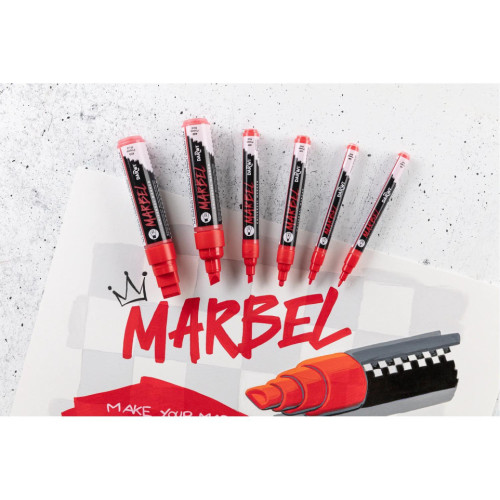 MARBEL АКРИЛЕН МАРКЕР 6 MM - POPPY RED 480