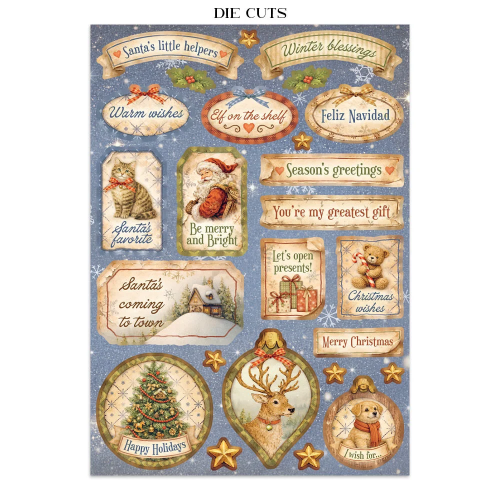 STAMPERIA SILENT NIGHT JUNK JOURNAL - SBJK27