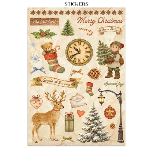 STAMPERIA SILENT NIGHT JUNK JOURNAL - SBJK27
