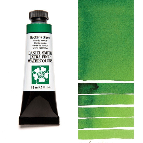 DANIEL SMITH WATERCOLOUR PAINT 15ML - HOOKER'S GREEN 284600042
