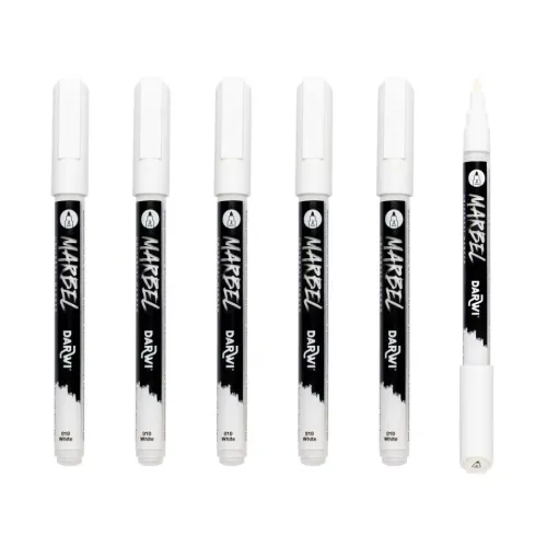 MARBEL ACRYLIC MARKER 2 MM - WHITE 010
