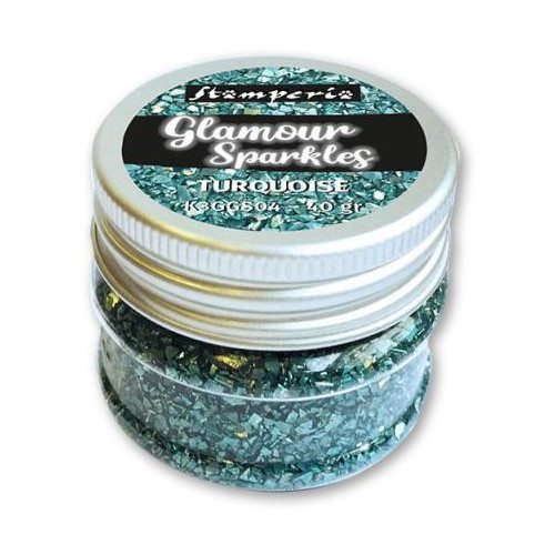 STAMPERIA GLAMOUR SPARKLES 40G - TURQUOISE K3GGS03