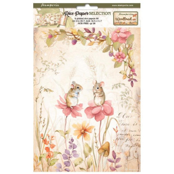 STAMPERIA WOODLAND DECOUPAGE PAPER 6PCS A4 DFSA4XWL