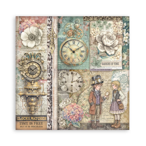 STAMPERIA GARDEN OF TIME БЛОКЧЕ 30,5/30,5 СМ -SBBXLB36