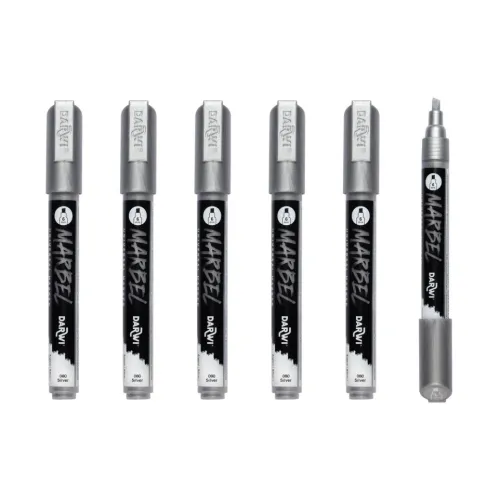 MARBEL ACRYLIC MARKER 6 MM - SILVER 080