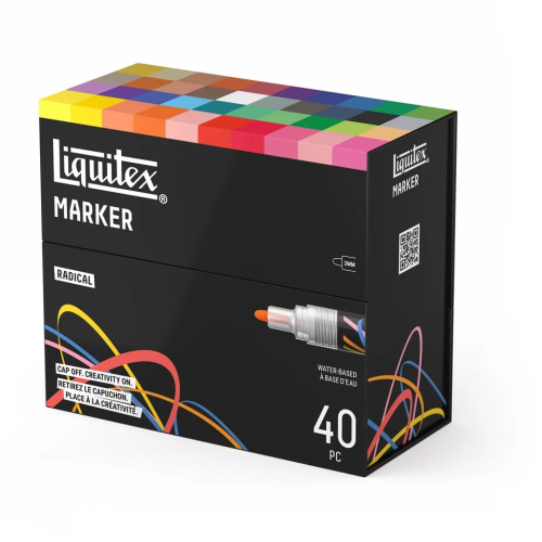LIQUITEX АКРИЛНИ МАРКЕРИ КОМПЛЕКТ 40X2MM - RADICAL