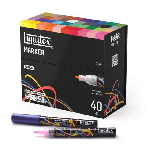 LIQUITEX ACRYLIC MARKERS SET 40X2MM - RADICAL