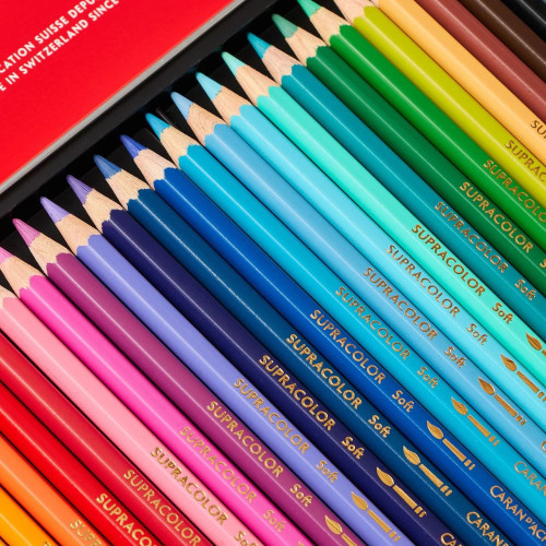 CARAN D'ACHE АКВАРЕЛНИ МОЛИВИ SUPRACOLOR КОМПЛЕКТ 30 ЦВ