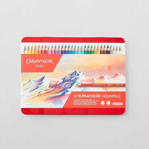 CARAN D'ACHE АКВАРЕЛНИ МОЛИВИ SUPRACOLOR КОМПЛЕКТ 30 ЦВ
