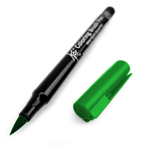 SAKURA COLORING BRUSH PEN EMERALD GREEN - XBR#226