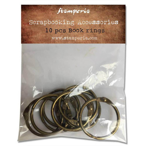 STAMPERIA ALBUM RINGS 10PCS, 3CM - SBA397