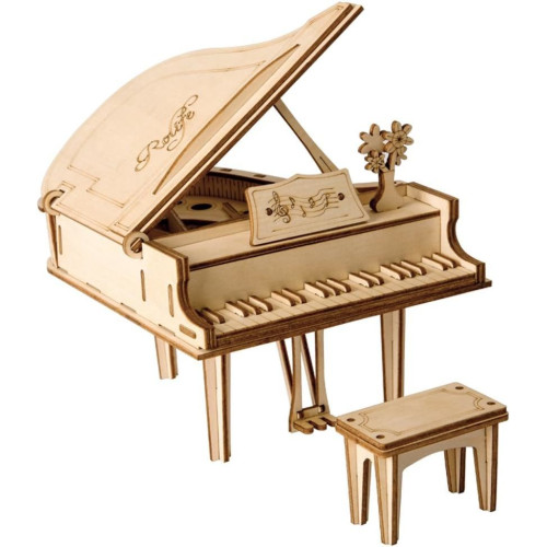 ROBOTIME 3D ДЪРВЕН ПЪЗЕЛ GRAND PAINO 74 ЧАСТИ TG402