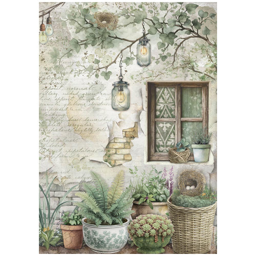 STAMPERIA HERBARIUM SILVAE DECOUPAGE RICE PAPER A4 - DFSA41077
