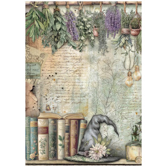 STAMPERIA HERBARIUM SILVAE ДЕКУПАЖНА ОРИЗОВА ХАРТИЯ А4 - DFSA41081