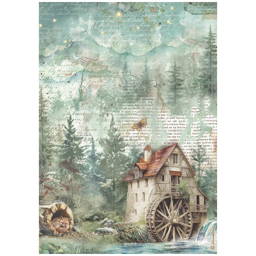 STAMPERIA HERBARIUM SILVAE DECOUPAGE RICE PAPER A4 - DFSA41082