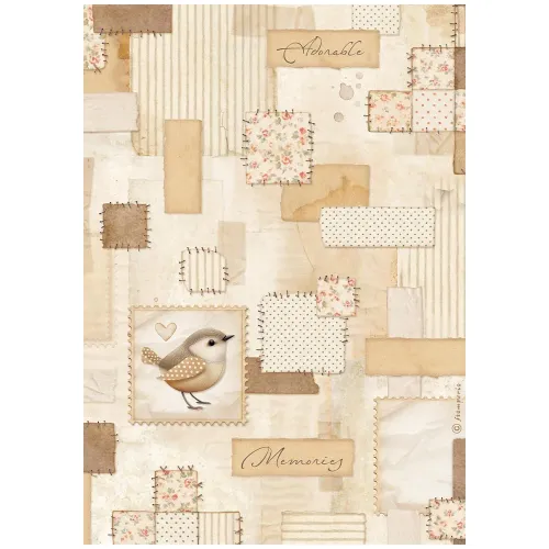 STAMPERIA BABY DECOUPAGE PAPER A4 - DFSA41091
