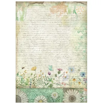 STAMPERIA DAISY ART ДЕКУПАЖНА ХАРТИЯ А4 - DFSA41098