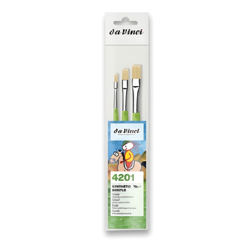 DA VINCI BRUSHES SET OF 3 PIECES FIT SCHOOL 4201