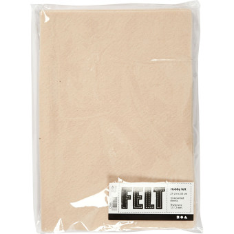 CREATIV FELT 20/30 CM 1.5-2 MM LIGHT BEIGE