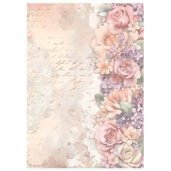STAMPERIA ROMANCE FOREVER ДЕКУПАЖНА ХАРТИЯ А4 - DFSA4832
