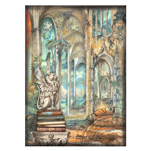 STAMPERIA SIR VAGABOND IN FANTASY WORLD DECOUPAGE PAPER A4 - DFSA4844