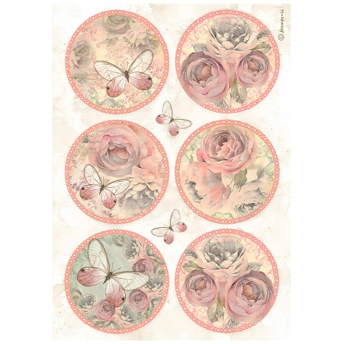 STAMPERIA SHABBY ROSE ДЕКУПАЖНА ОРИЗОВА ХАРТИЯ А4 - DFSA4879