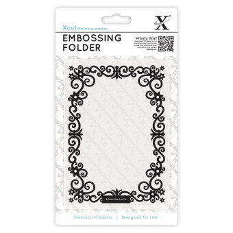 DOCRAFTS RELIEF FOLDER A6 - FLORAL FRAME XCU 515127