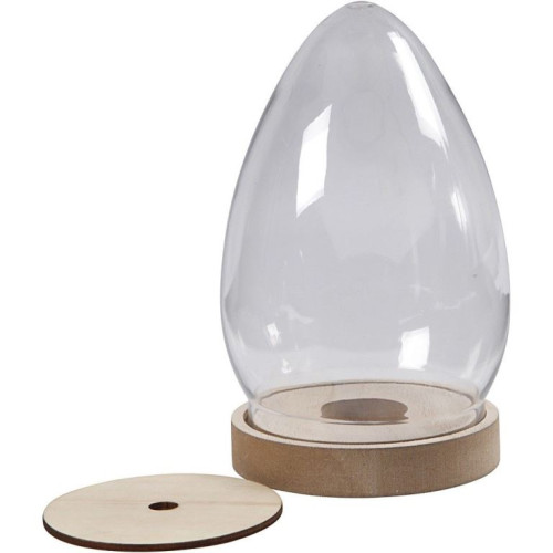 CREATIV PLASTIC EGG FOR SUPPLY 19.5 CM, D: 11.3 CM