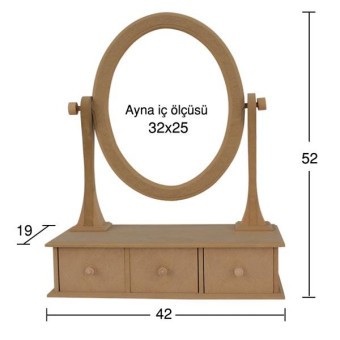 NEWART MDF VANITY FOR MIRROR 19/42/52CM - AY 145