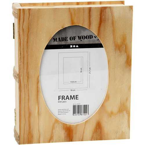 CREATIV WOODEN BOX-BOOK FOR DECORATION 21.7/18 CM