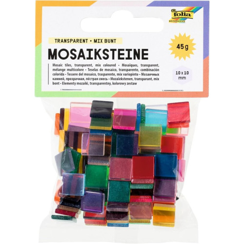 FOLIA МОЗАЙКА, ПРОЗРАЧНА 45 ГР/190 ЧАСТИ, 10/10 ММ