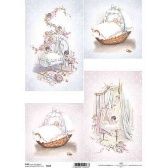 ITD COLLECTION ДЕКУПАЖНА ОРИЗОВА ХАРТИЯ А4 - R0657
