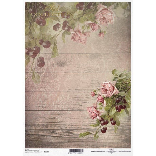ITD COLLECTION DECOUPAGE RICE PAPER A4 - R1195