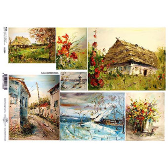 ITD COLLECTION DECOUPAGE RICE PAPER A4 - R1214