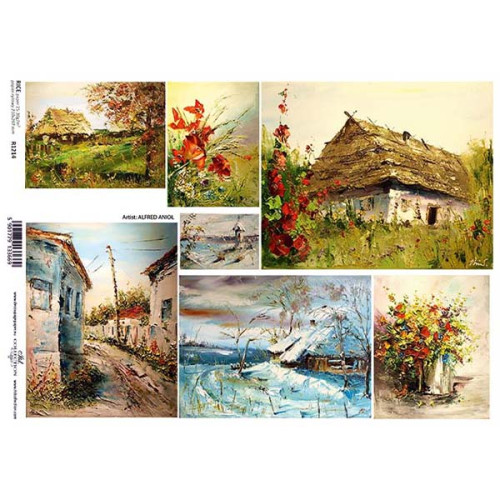 ITD COLLECTION DECOUPAGE RICE PAPER A4 - R1214