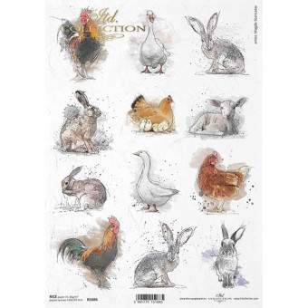 ITD COLLECTION ДЕКУПАЖНА ОРИЗОВА ХАРТИЯ А4 - R1686