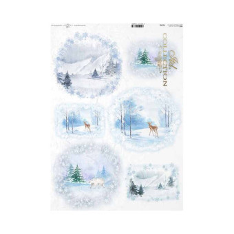 ITD COLLECTION DECOUPAGE RICE PAPER A3 - R0340L