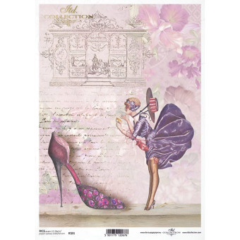 ITD COLLECTION DECOUPAGE RICE PAPER A3 - R701L