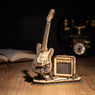ROBOTIME 3D ДЪРВЕН ПЪЗЕЛ ELECTRIC GUITAR 140 ЧАСТИ TG605K