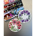 HAHNEMÜHLE ROUND WATERCOLOR PAPER 300 GSM, 13 CM, 30 SHEETS