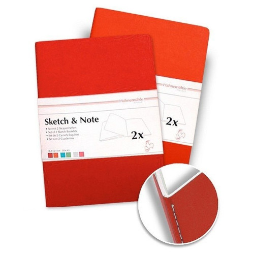 HAHNEMUHLE SKETCH & NOTE RED 125G A4 20P.