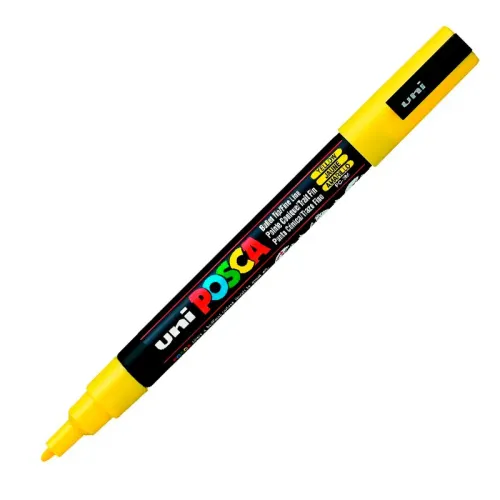 POSCA АКРИЛЕН МАРКЕР PC-3M, 0.9-1.3 MM - YELLOW