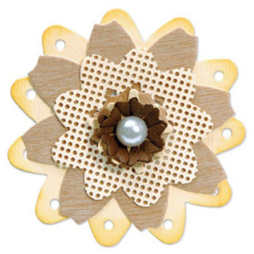 SIZZIX BIGZ DIE CUTS - FLOWERS, COTTAGE TRIO